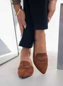 Μπαλαρίνες suede μυτερά estil - Ταμπά - thefashionproject.gr - Estil