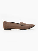 Μπαλαρίνες suede μυτερά estil - Τάουπε - thefashionproject.gr - Estil