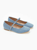 Μπαλαρίνες τζιν με μπαρέτα ERYNN - Μπλε jean - thefashionproject.gr - ERYNN