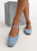 Μπαλαρίνες τζιν με μπαρέτα ERYNN - Μπλε jean - thefashionproject.gr - ERYNN