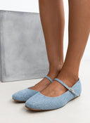 Μπαλαρίνες τζιν με μπαρέτα ERYNN - Μπλε jean - thefashionproject.gr - ERYNN