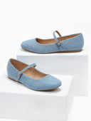 Μπαλαρίνες τζιν με μπαρέτα ERYNN - Μπλε jean - thefashionproject.gr - ERYNN