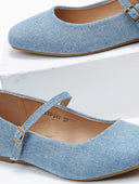 Μπαλαρίνες τζιν με μπαρέτα ERYNN - Μπλε jean - thefashionproject.gr - ERYNN