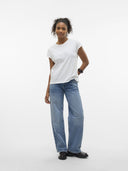 Μπλούζα με πλεκτή λεπτομέρεια Vero Moda 10329678