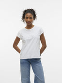 Μπλούζα με πλεκτή λεπτομέρεια Vero Moda 10329678