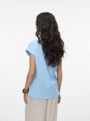 Μπλούζα με πλεκτή λεπτομέρεια Vero Moda 10329678