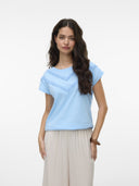 Μπλούζα με πλεκτή λεπτομέρεια Vero Moda 10329678