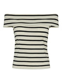 Μπλούζα ριγέ με ανοιχτούς ώμους AWARE by Vero Moda 10307367