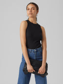 Μπλούζα ριμπ αμάνικη AWARE by Vero Moda 10275519
