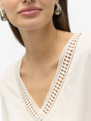 Μπλούζα v cut με σχέδιο Vero Moda 10329687
