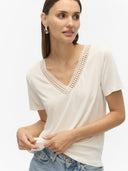 Μπλούζα v cut με σχέδιο Vero Moda 10329687