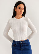 Μπλουζάκι cropped μακρυμάνικο ONLY 15299623