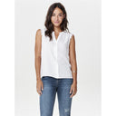 Μπλούζα αμάνικη με δαντέλα ONLY 15157656 - Λευκό - thefashionproject.gr - ONLY - 22292001032