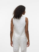 Μπλούζα αμάνικη με δαντέλα Vero Moda 10330053 - Λευκό - thefashionproject.gr - VERO MODA - 23981001003