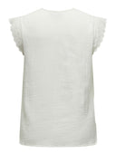 Μπλούζα αμάνικη με διάτρητο σχέδιο plus size CARMACOMA 15324431 - Λευκό - thefashionproject.gr - CARMAKOMA