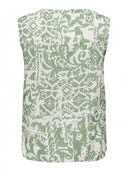Μπλούζα αμάνικη με print plus size ONLY CARMAKOMA 15324780 - Μέντα - thefashionproject.gr - CARMAKOMA