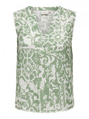 Μπλούζα αμάνικη με print plus size ONLY CARMAKOMA 15324780 - Μέντα - thefashionproject.gr - CARMAKOMA