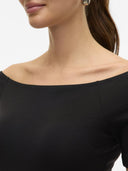 Μπλούζα με ανοιχτούς ώμους AWARE by Vero moda 10323420 - Μαύρο - thefashionproject.gr - AWARE by VERO MODA - 23747002003