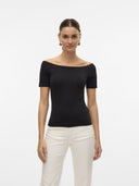 Μπλούζα με ανοιχτούς ώμους AWARE by Vero moda 10323420 - Μαύρο - thefashionproject.gr - AWARE by VERO MODA - 23747002003