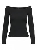 Μπλούζα με ανοιχτούς ώμους ONLY 15339763 - Μαύρο - thefashionproject.gr - ONLY - 23535002003