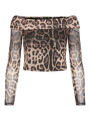 Μπλούζα με ανοιχτούς ώμους PIECES 17156768 - Leopard - thefashionproject.gr - PIECES