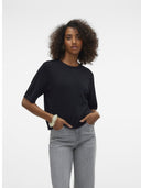 Μπλούζα με κοντό μανίκι VERO MODA 10320460 - Μαύρο - thefashionproject.gr - VERO MODA