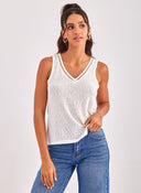 Μπλούζα με v cut ONLY 15320076 - Λευκό - thefashionproject.gr - ONLY - 21901001003