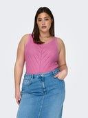Μπλούζα plus size με λεπτή πλέξη CARMAKOMA 15315452 - Φούξια - thefashionproject.gr - CARMAKOMA