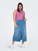 Μπλούζα plus size με λεπτή πλέξη CARMAKOMA 15315452 - Φούξια - thefashionproject.gr - CARMAKOMA