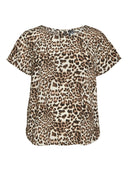 Μπλούζα plus size με print Vero Moda Curve 10307498 - Leopard - thefashionproject.gr - VERO MODA CURVE