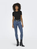 Μπλούζα ριμπ ONLY 15330639 - Μαύρο - thefashionproject.gr - ONLY - 23810002003
