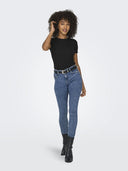 Μπλούζα ριμπ ONLY 15330639 - Μαύρο - thefashionproject.gr - ONLY - 23810002003