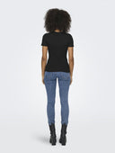 Μπλούζα ριμπ ONLY 15330639 - Μαύρο - thefashionproject.gr - ONLY - 23810002003