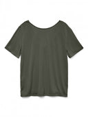 Μπλούζα v cut με σχέδιο Vero Moda 10329687 - Χακί - thefashionproject.gr - VERO MODA - 24099022003