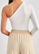 Μπλουζάκι με ένα μανίκι Different Shop 01 - 177 - Λευκό - thefashionproject.gr - DIFFERENT - SHOP