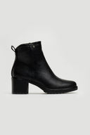 Μποτάκια αστραγάλου με τακούνι - Μαύρο - thefashionproject.gr - La Coquette