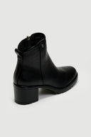 Μποτάκια αστραγάλου με τακούνι - Μαύρο - thefashionproject.gr - La Coquette