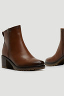Μποτάκια αστραγάλου με τακούνι - Ταμπά - thefashionproject.gr - La Coquette