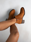 Μποτάκια αστραγάλου suede με λάστιχο - Ταμπά - thefashionproject.gr - The Fashion Project