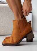 Μποτάκια αστραγάλου suede με λάστιχο - Ταμπά - thefashionproject.gr - The Fashion Project