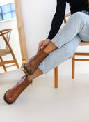 Μποτάκια casual αστραγάλου με pattern Erynn - Ταμπά - thefashionproject.gr - ERYNN