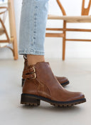 Μποτάκια casual αστραγάλου με pattern Erynn - Ταμπά - thefashionproject.gr - ERYNN