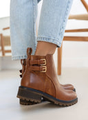 Μποτάκια casual αστραγάλου με pattern Erynn - Ταμπά - thefashionproject.gr - ERYNN