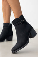 Μποτάκια casual με τακούνι - Μαύρο - thefashionproject.gr - The Fashion Project