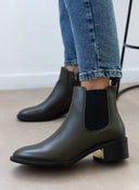 Μποτάκια chelsea αστραγάλου - Λαδί - thefashionproject.gr - The Fashion Project