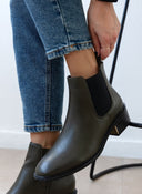 Μποτάκια chelsea αστραγάλου - Λαδί - thefashionproject.gr - The Fashion Project