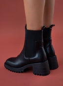 Μποτάκια chelsea με chunky σόλα ERYNN - Μαύρο - thefashionproject.gr - ERYNN