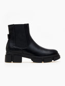 Μποτάκια chelsea με chunky σόλα PIECES 17151946 - Μαύρο - thefashionproject.gr - PIECES