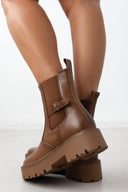 Μποτάκια chelsea με chunky σόλα - Τάουπε - thefashionproject.gr - The Fashion Project