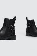 Μποτάκια chelsea με κρίκο ERYNN - Μαύρο - thefashionproject.gr - ERYNN